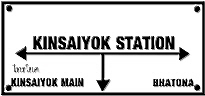 Kinsaiyok Station - Sign