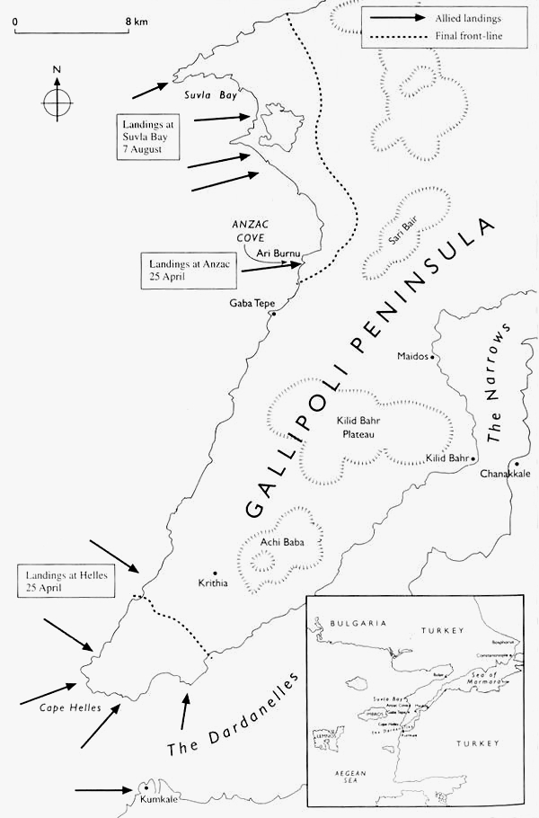 Gallipoli Landing Map-102